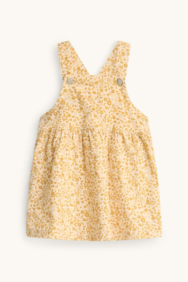 Baby Girls - Floral - baby outfit - 2 piece - yellow