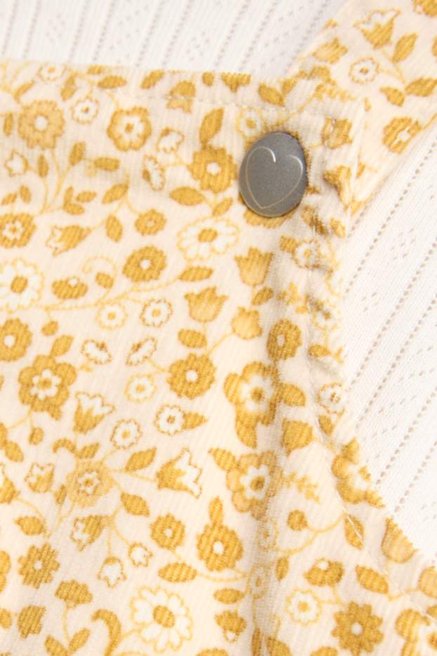 Baby Girls - Floral - baby outfit - 2 piece - yellow