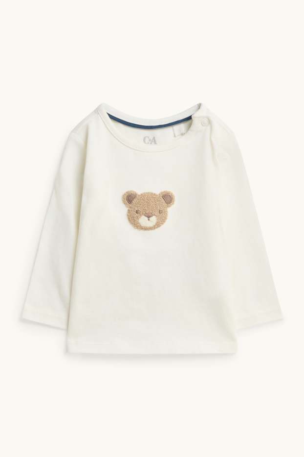 Baby Boys - Teddy bear - baby outfit - 3 piece - blue / beige