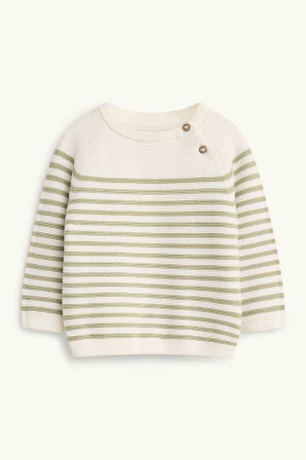 Baby Boys - Newborn outfit - 2 piece - green / cremewhite