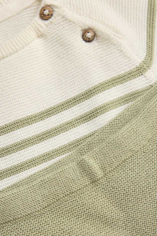 Baby Boys - Newborn outfit - 2 piece - green / cremewhite