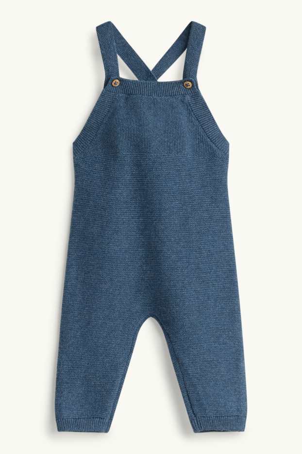 Baby Boys - Teddy bear - newborn outfit - 2-piece - blue / white