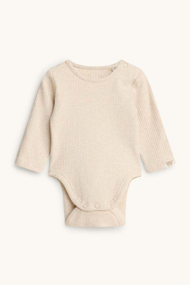 Baby Boys - Teddy bear - newborn outfit - 2 piece - cremewhite