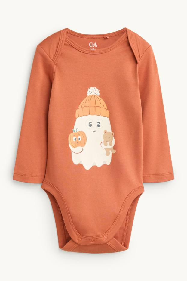 Unisex - Halloween - baby bodysuit - orange