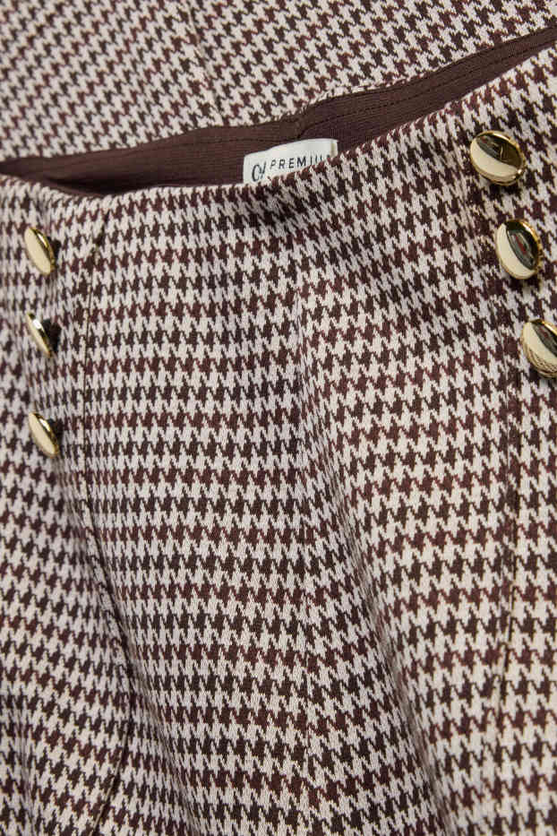 Children Girls - Cloth trousers - patterned - brown / cremewhite