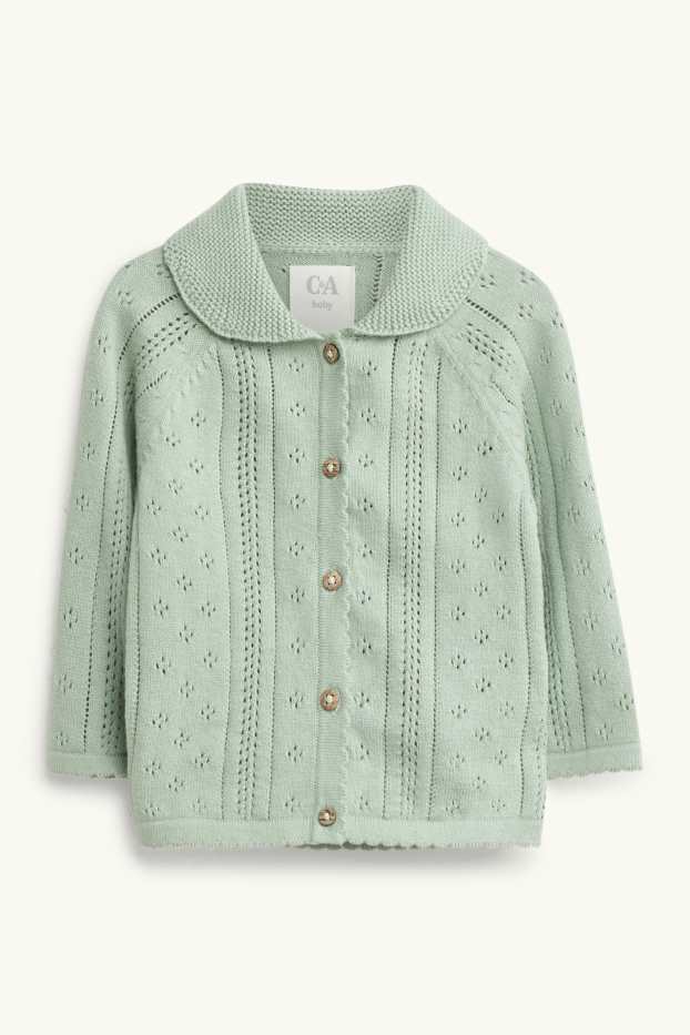 Baby Girls - Deer and flower - baby outfit - 3 piece - green / beige