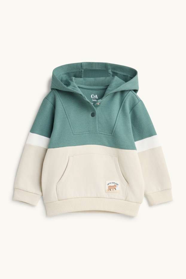 Baby Boys - Bear - baby outfit - 2 piece - beige / green