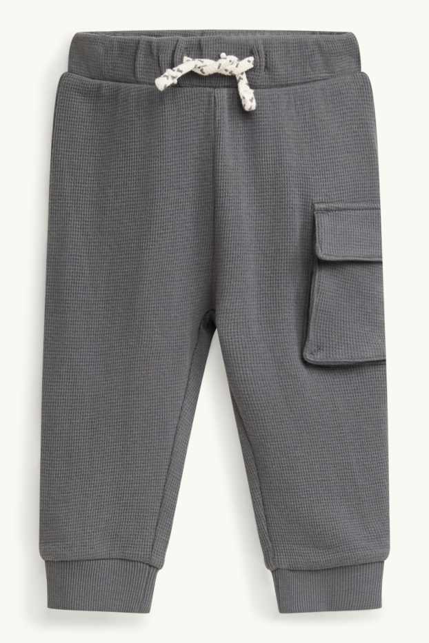 Baby Boys - Nature and cow - baby outfit - 2 piece - gray / beige