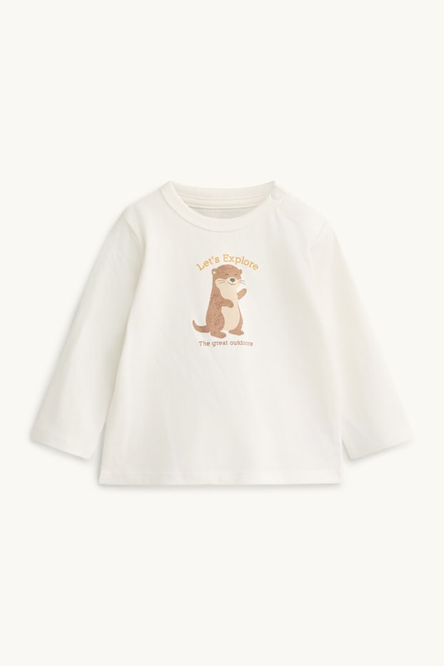 Baby Boys - Otter - baby outfit - 3 piece - beige