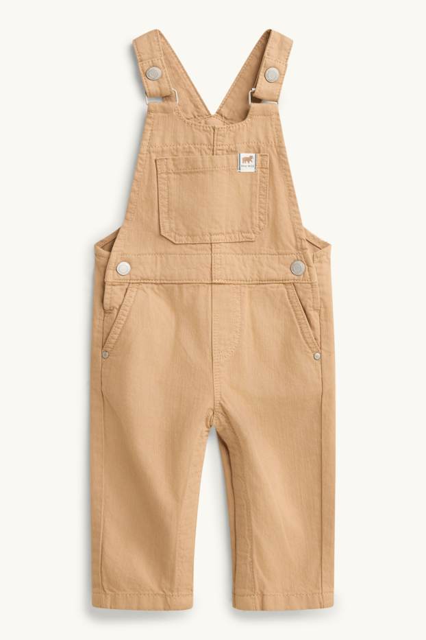 Baby Boys - Bear - baby outfit - 2 piece - beige