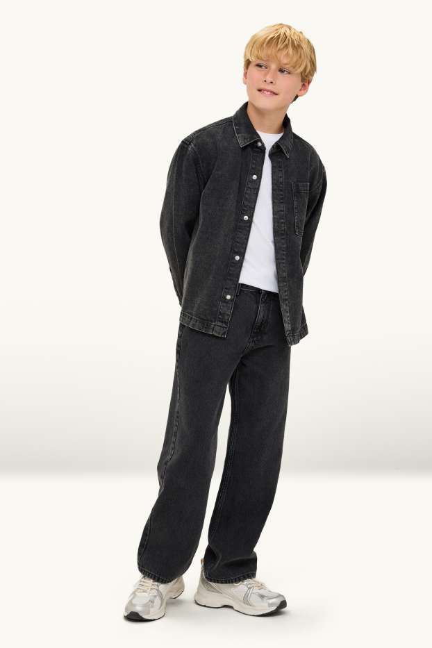 Children Boys - Loose jeans - denim-gray