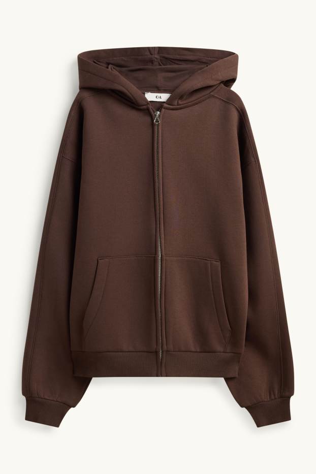 Children Girls - Zip-through hoodie - brown