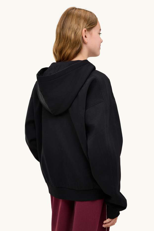 Children Girls - Zip-through hoodie - black