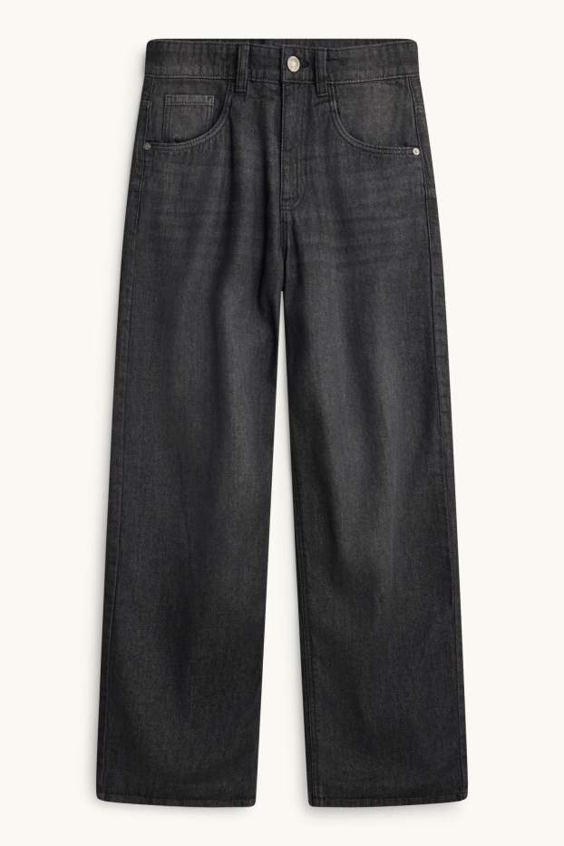 Children Boys - Baggy jeans - thermal jeans - denim-dark gray