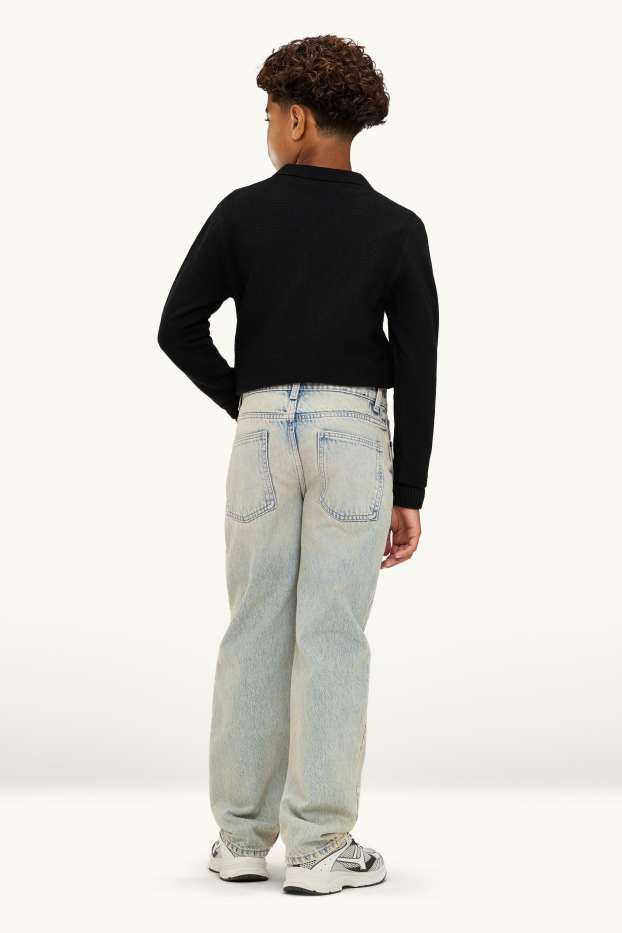 Children Boys - Relaxed jeans - extra-narrow waistband - denim-light blue