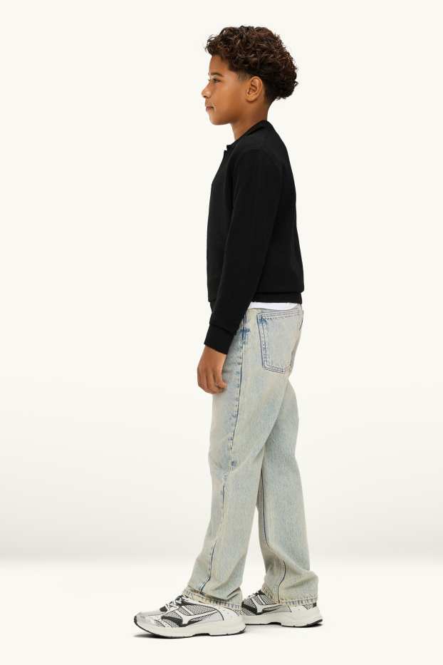 Children Boys - Relaxed jeans - extra-narrow waistband - denim-light blue