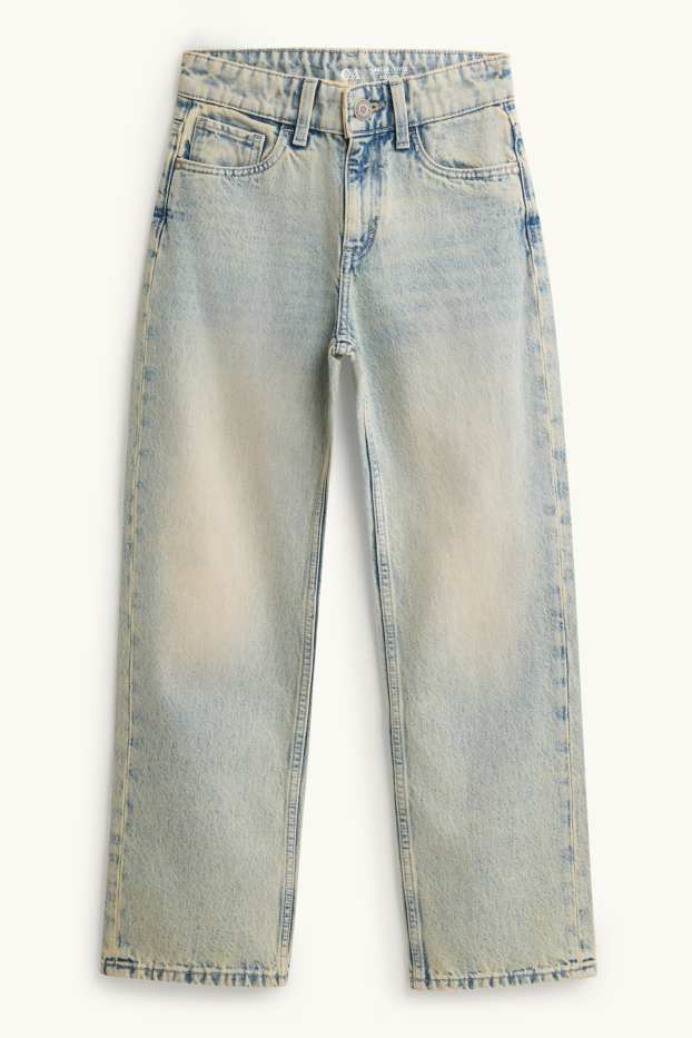 Children Boys - Relaxed jeans - extra-narrow waistband - denim-light blue