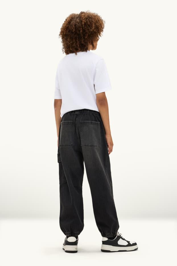 Children Boys - Cargo jeans - denim-dark gray