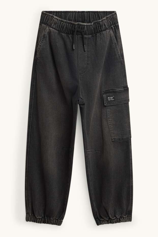 Children Boys - Cargo jeans - denim-dark gray
