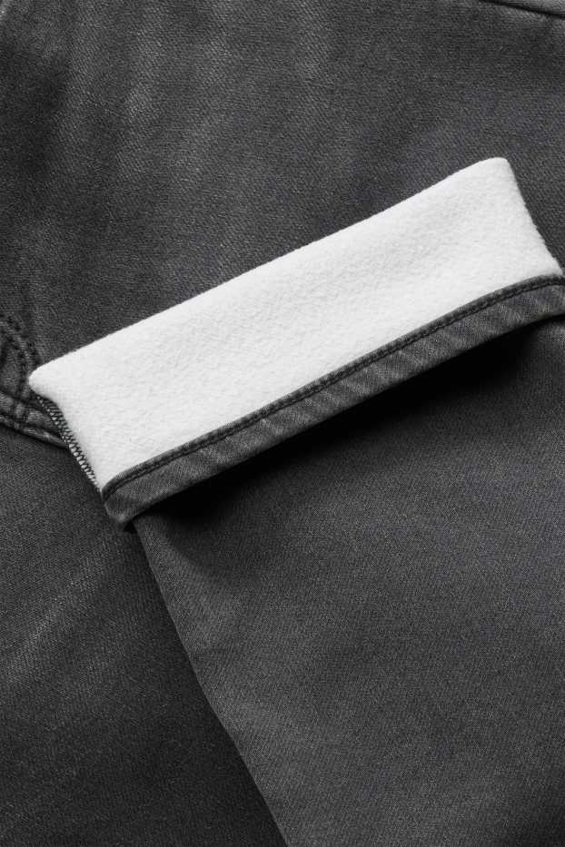 Children Boys - Straight jeans - thermal jeans - denim-dark gray