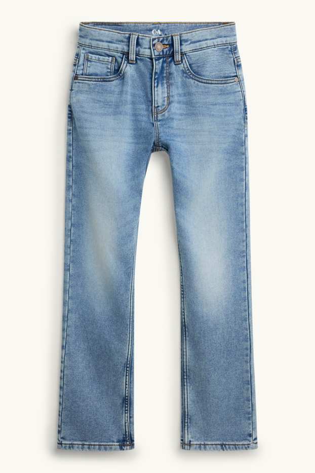 Children Boys - Straight jeans - thermal jeans - LYCRA® - blue denim