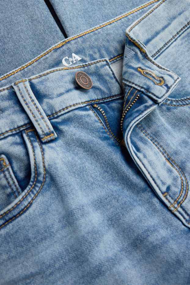 Children Boys - Straight jeans - thermal jeans - LYCRA® - blue denim