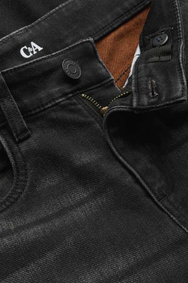 Children Boys - Straight jeans - thermal jeans - denim-dark gray