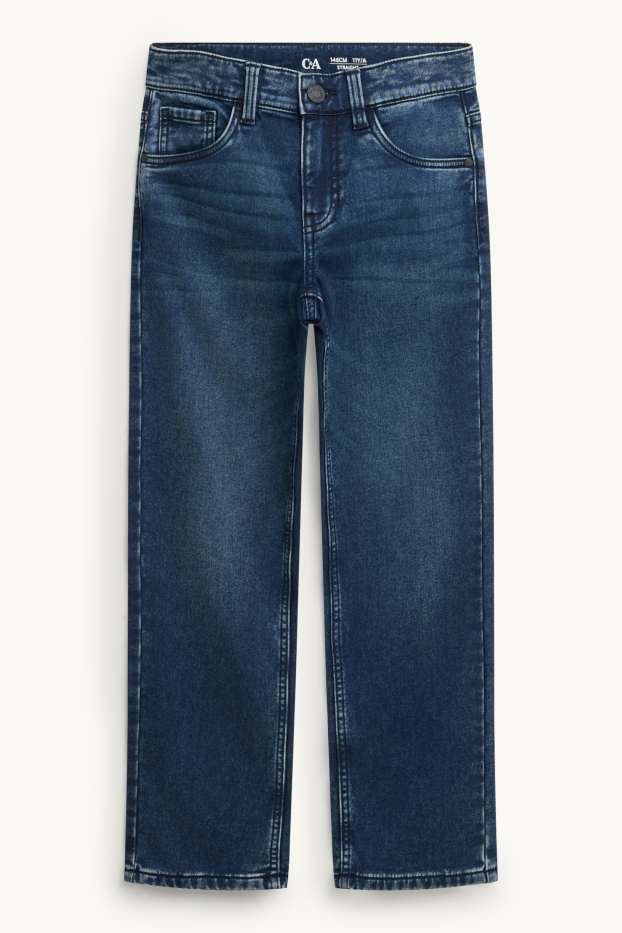 Children Boys - Straight jeans - thermal jeans - LYCRA® - denim-dark blue