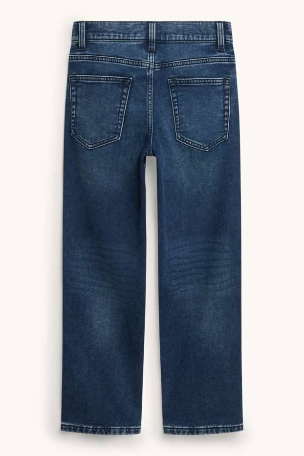 Children Boys - Straight jeans - thermal jeans - LYCRA® - denim-dark blue