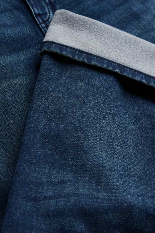 Children Boys - Straight jeans - thermal jeans - LYCRA® - denim-dark blue