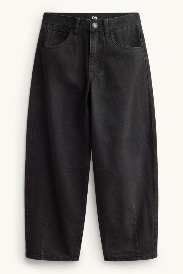 Children Boys - Barrel jeans - thermal jeans - black