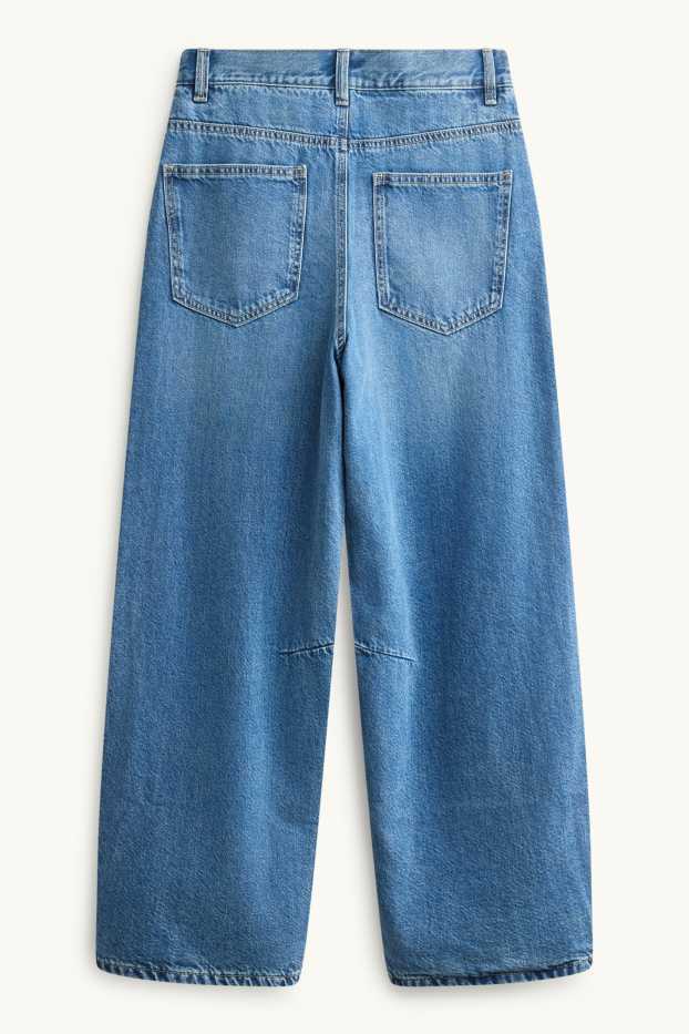 Children Boys - Barrel jeans - thermal jeans - blue denim