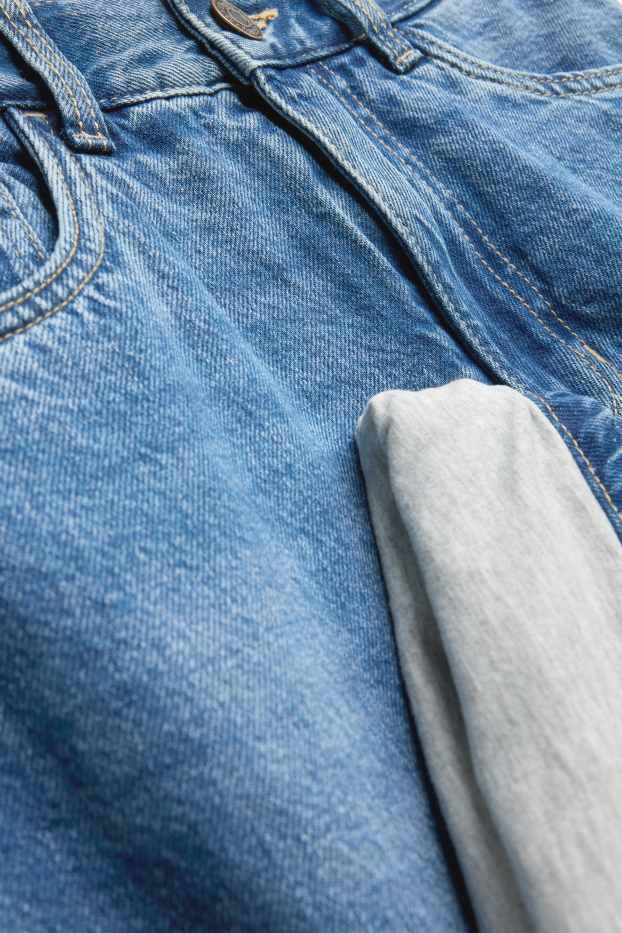 Children Boys - Barrel jeans - thermal jeans - blue denim