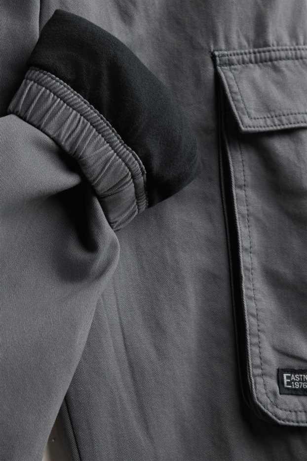 Children Boys - Cargo jeans - thermal jeans - dark gray