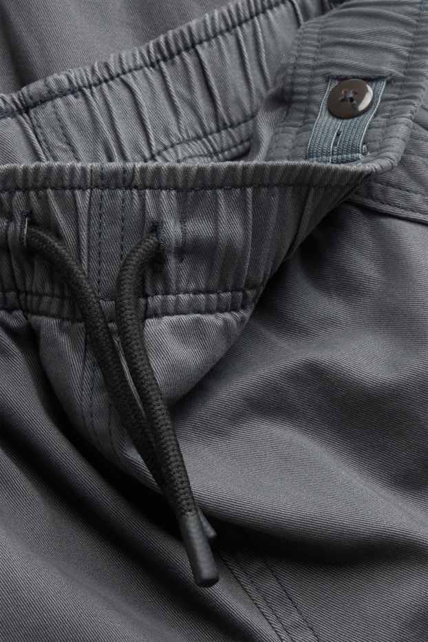 Children Boys - Cargo jeans - thermal jeans - dark gray