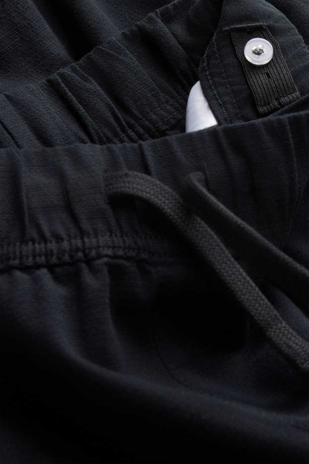 Children Boys - Thermal cargo trousers - black