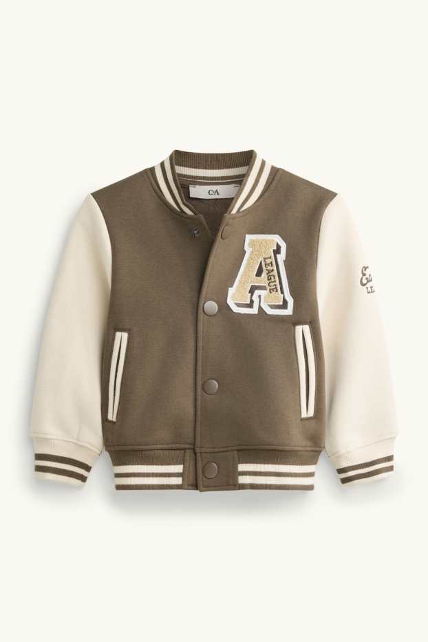 Children Boys - Varsity jacket - brown / cremewhite