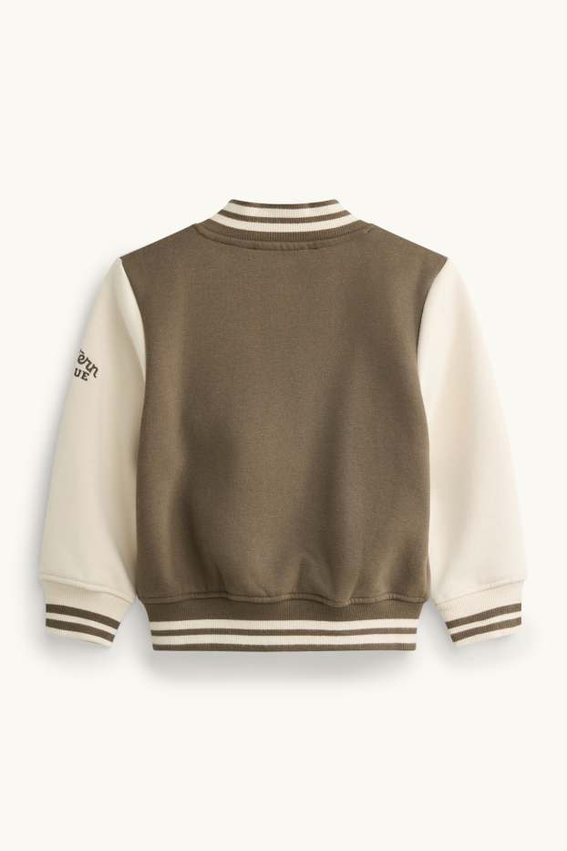 Children Boys - Varsity jacket - brown / cremewhite