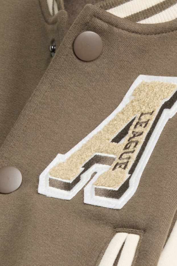 Children Boys - Varsity jacket - brown / cremewhite