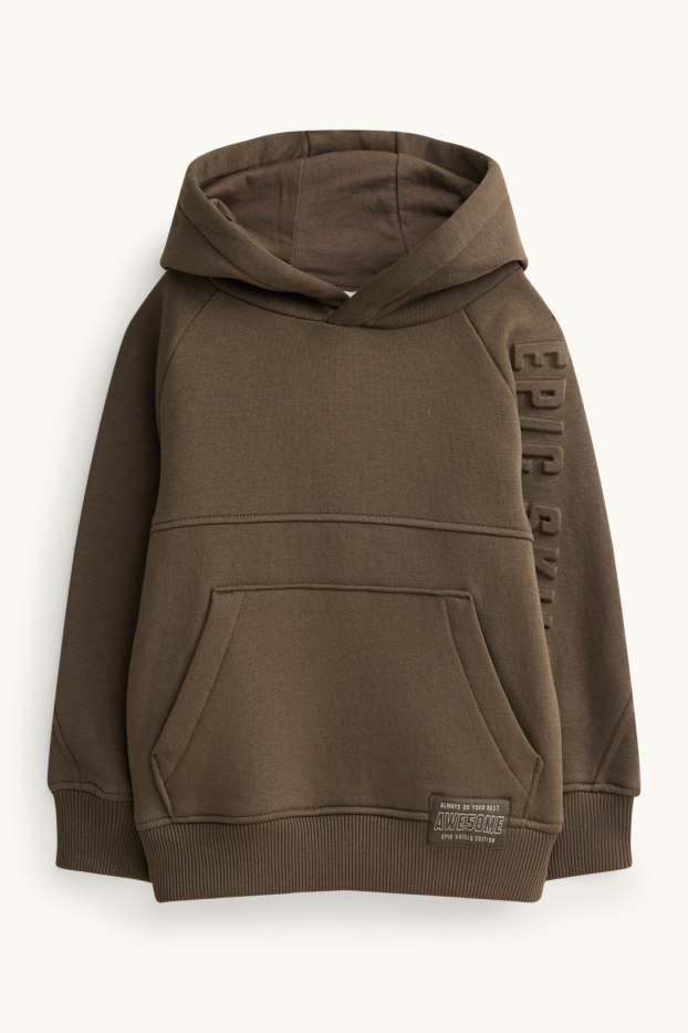 Children Boys - Set - hoodie and cargo joggers - 2 piece - brown
