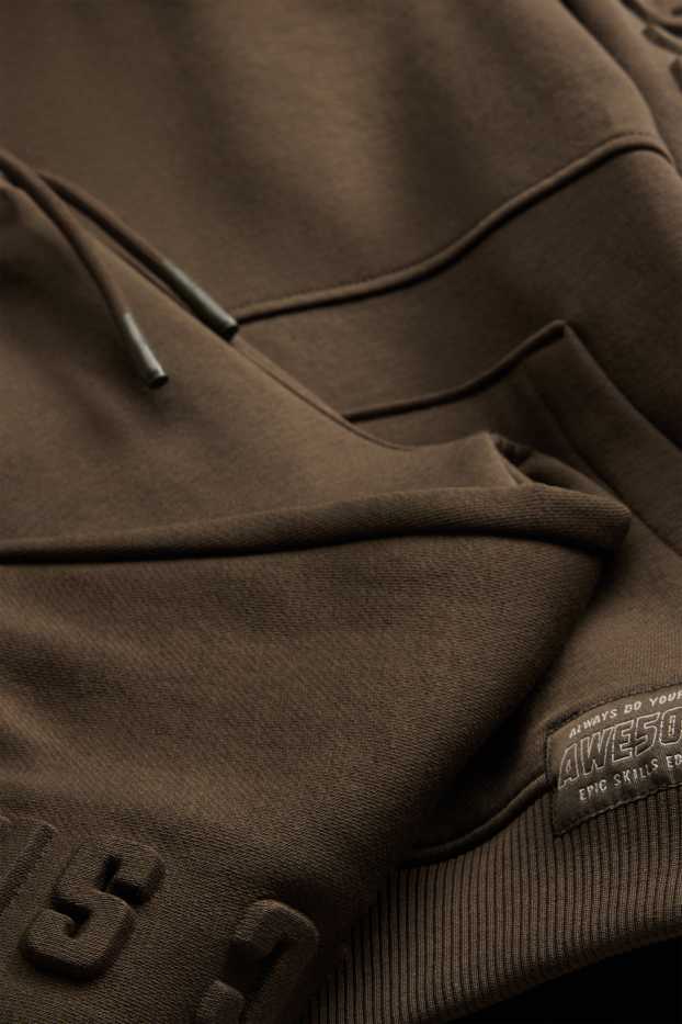 Children Boys - Set - hoodie and cargo joggers - 2 piece - brown