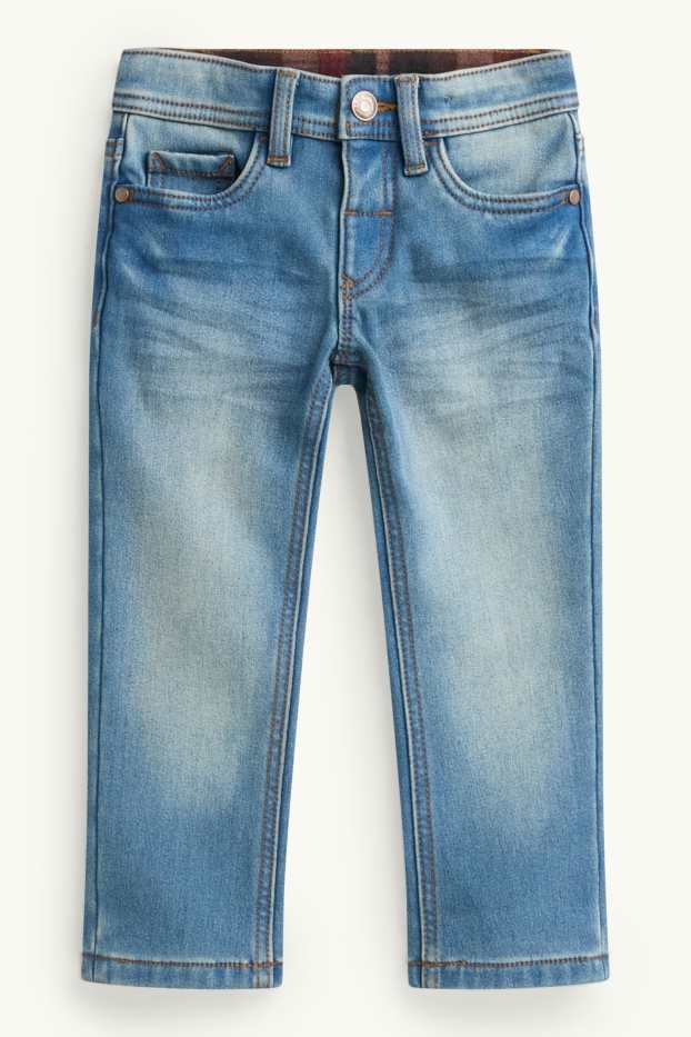 Children Boys - Slim jeans - thermal jeans - blue denim