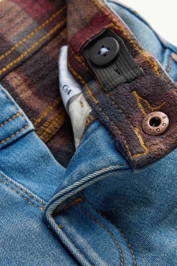 Children Boys - Slim jeans - thermal jeans - blue denim