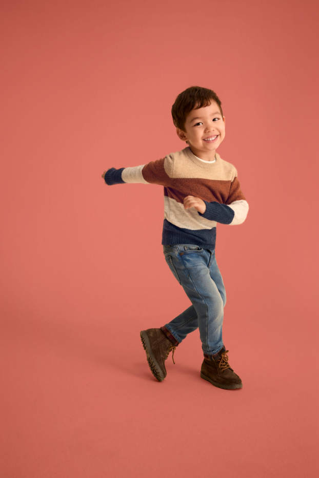 Children Boys - Slim jeans - thermal jeans - blue denim
