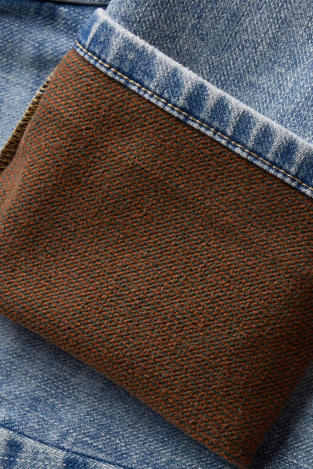 Children Boys - Straight jeans - thermal jeans - striped - denim-light blue