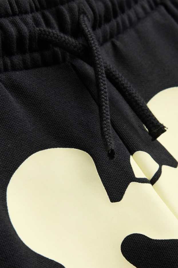 Halloween - skeleton - joggers - glow-in-the-dark - black