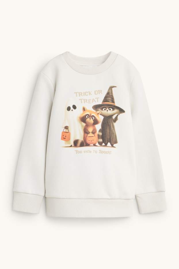 Set - Halloween - sweatshirt and bag - 2 piece - cremewhite