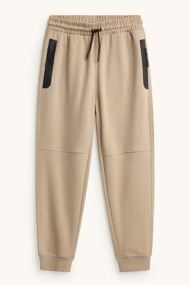 Children Boys - Joggers - black / beige