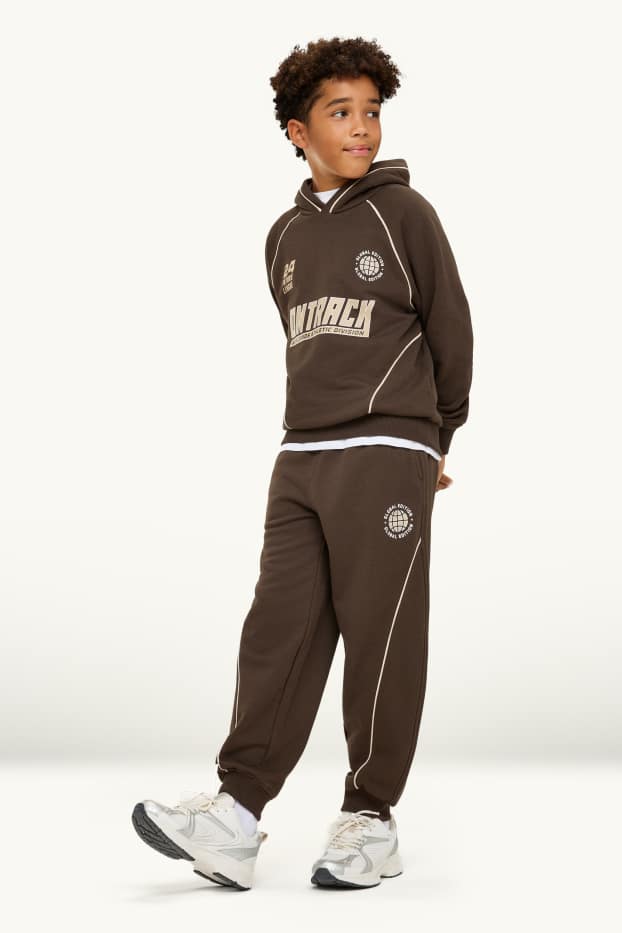 Children Boys - Joggers - dark brown