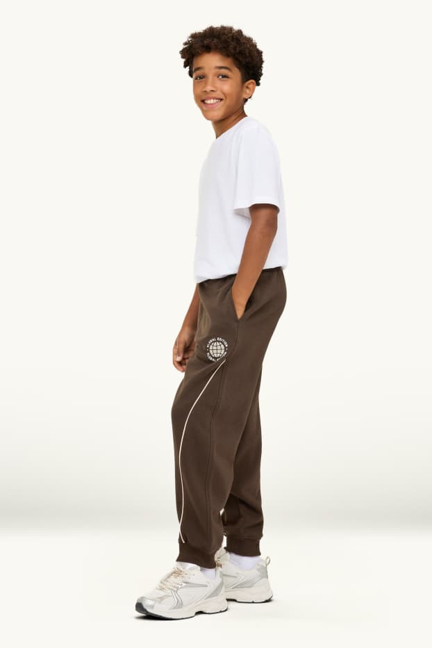 Children Boys - Joggers - dark brown